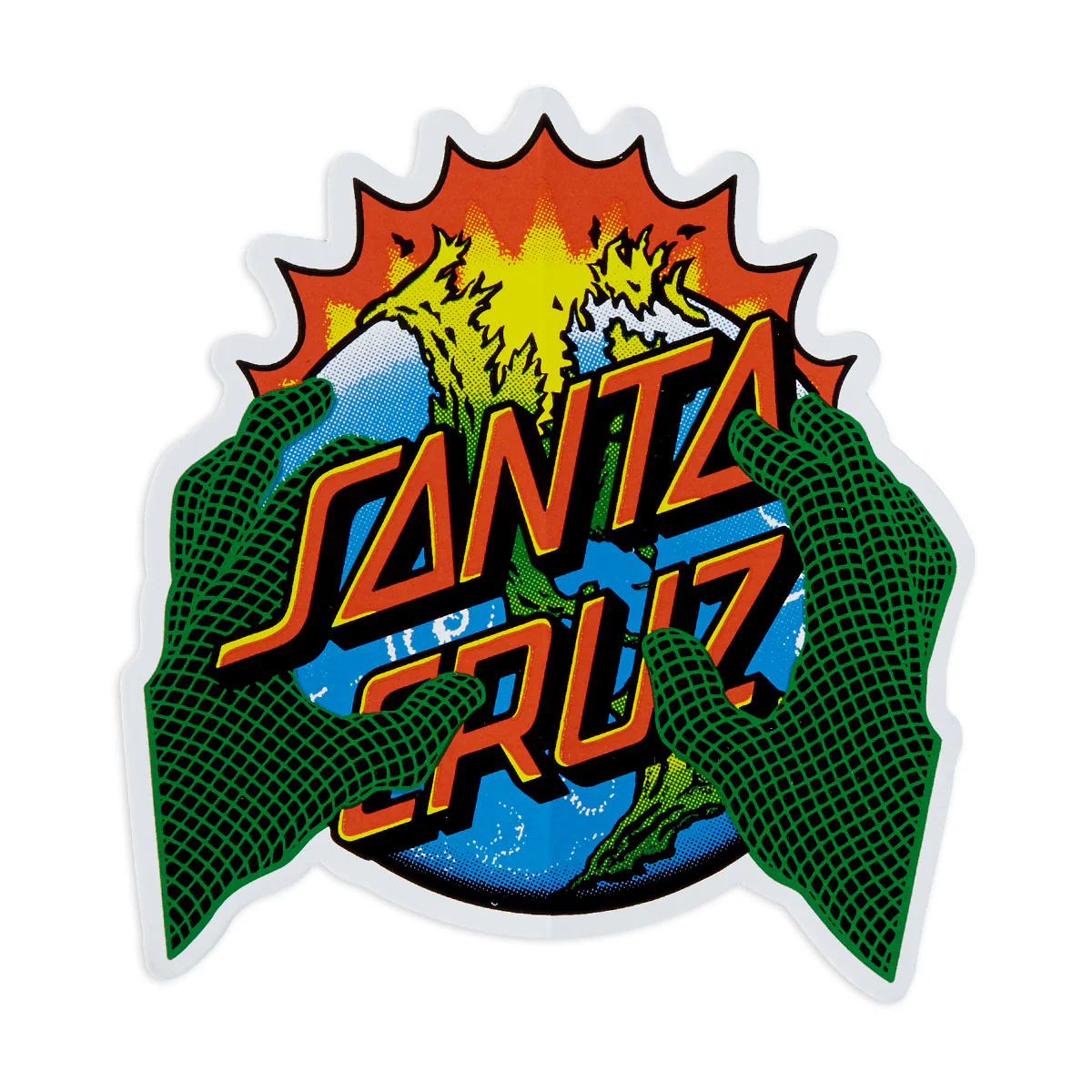 Santa Cruz Kendall End Of the Dot 3.5" Sticker - White/Multi