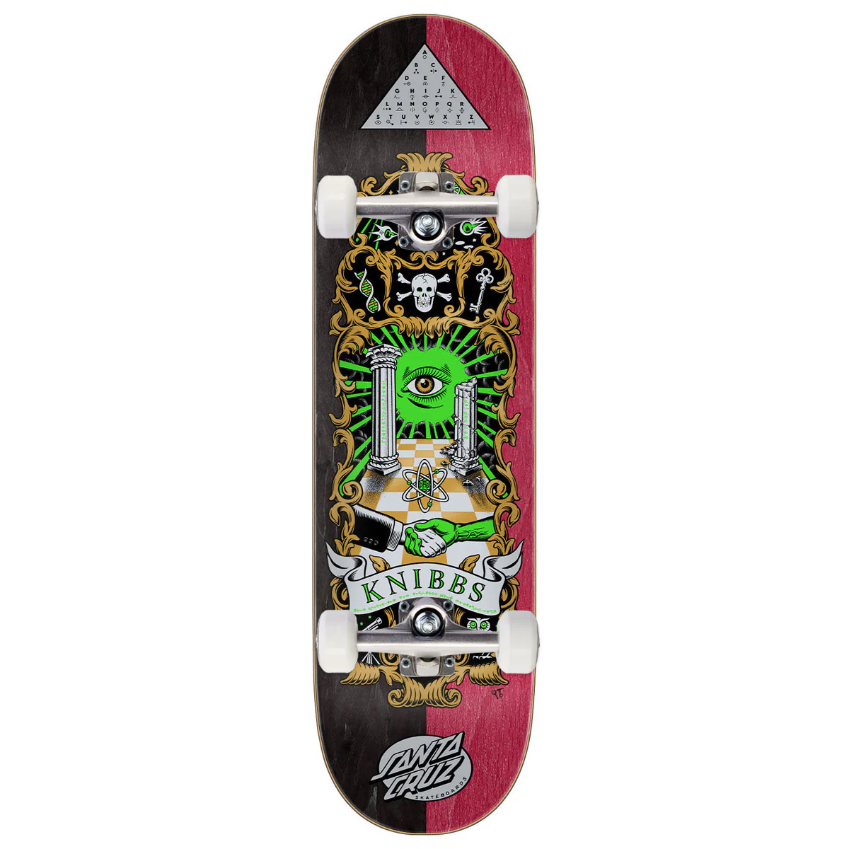 Santa Cruz Knibbs Cryptic II Pro Skateboard Complete - 8.50"