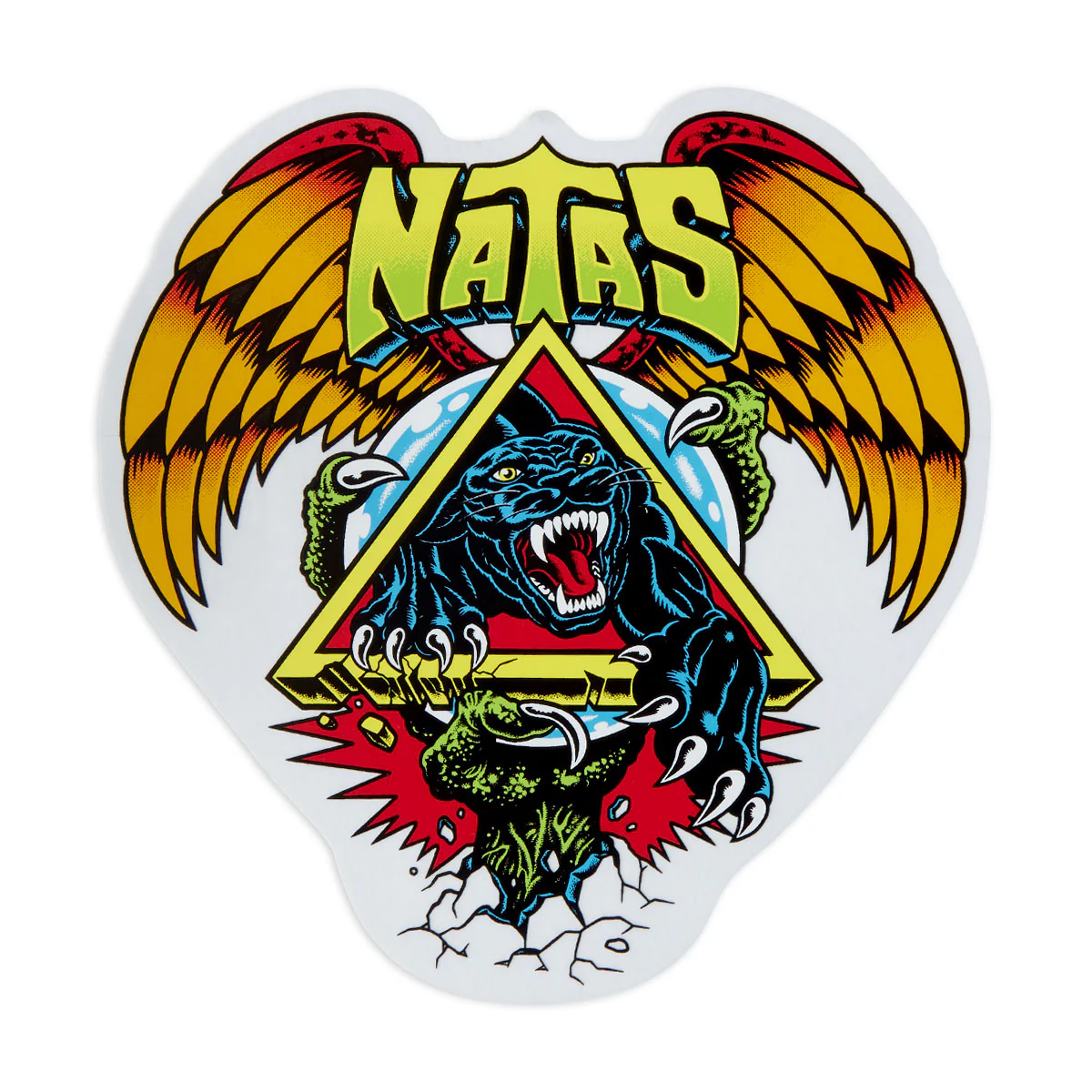 Santa Cruz Natas SC Panther Clear 4.5" Sticker - Multi