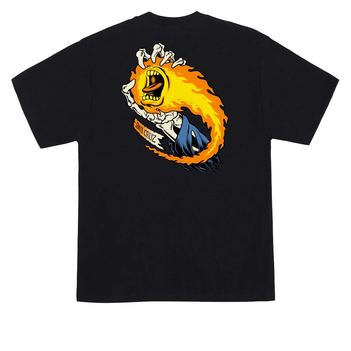 Santa Cruz O'Brien Screaming Reaper T-Shirt - Black