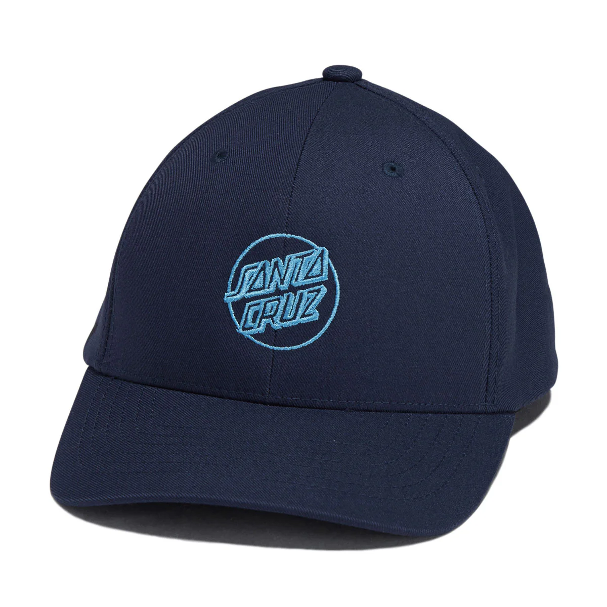Santa Cruz Opus Dot Snapback Hat - Navy Storm Blue