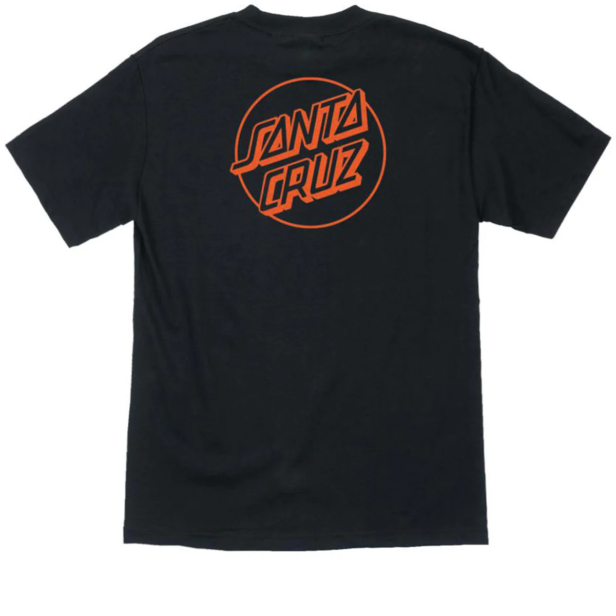 Santa Cruz Opus Dot T-Shirt - Black/Orange - Image 2