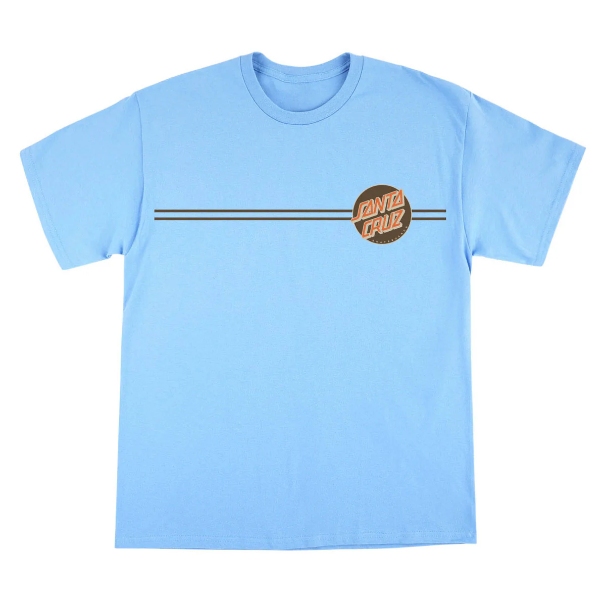 Santa Cruz Other Dot T-Shirt - Carolina Blue/Rust