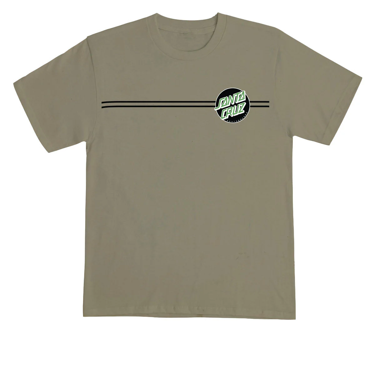 Santa Cruz Other Dot T-Shirt - Prairie Dust/Black/Green