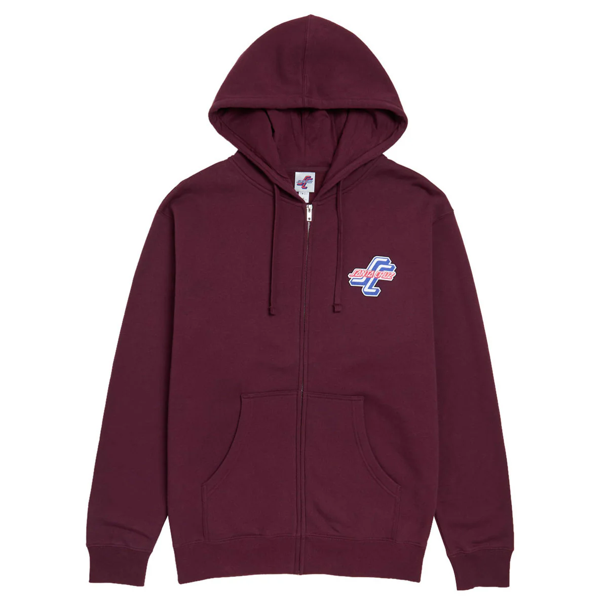 Santa Cruz Outer OGSC Zip Hoodie - Maroon