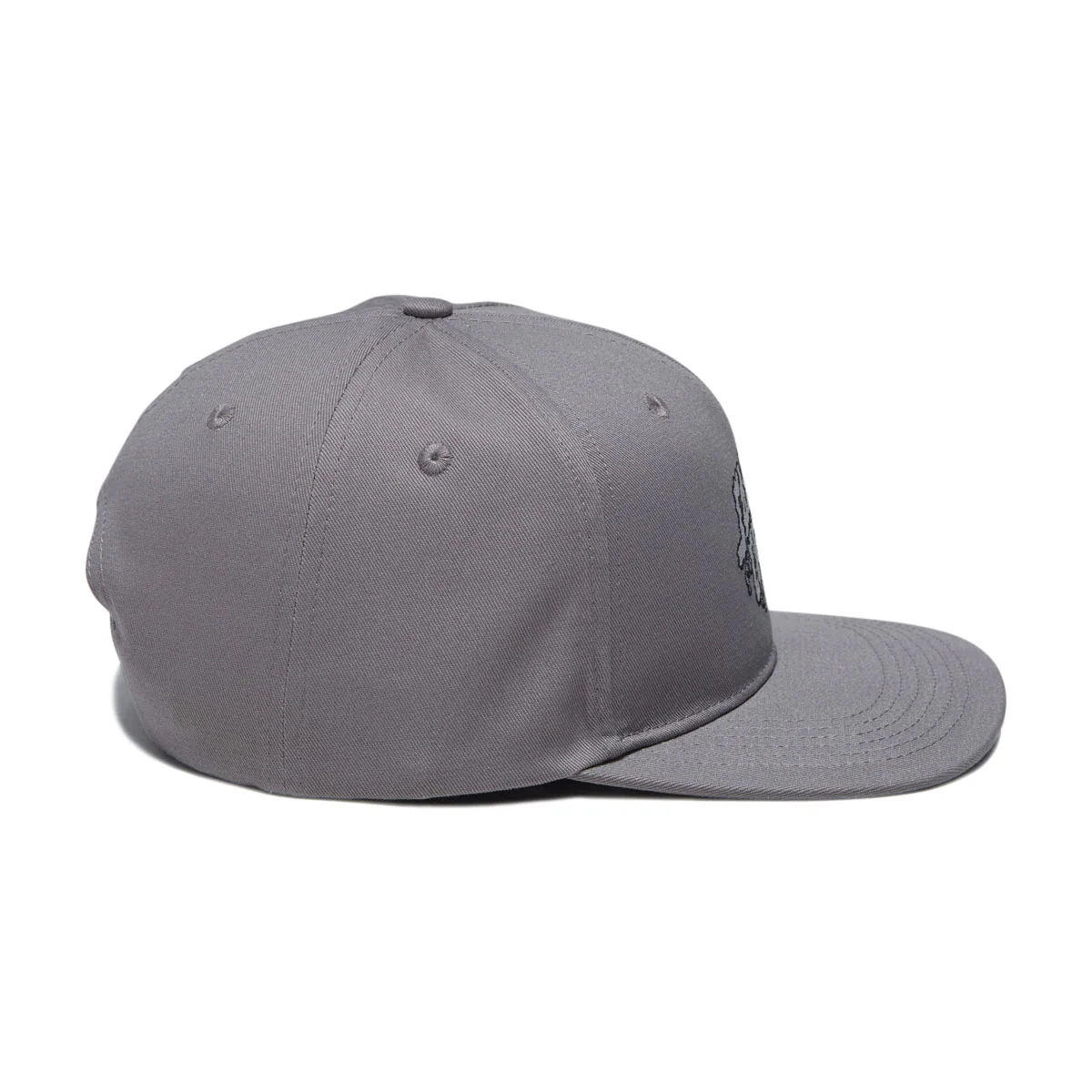 Santa Cruz Plasma Stacked Strip Snapback Hat - Heather Grey/Silver - Image 3