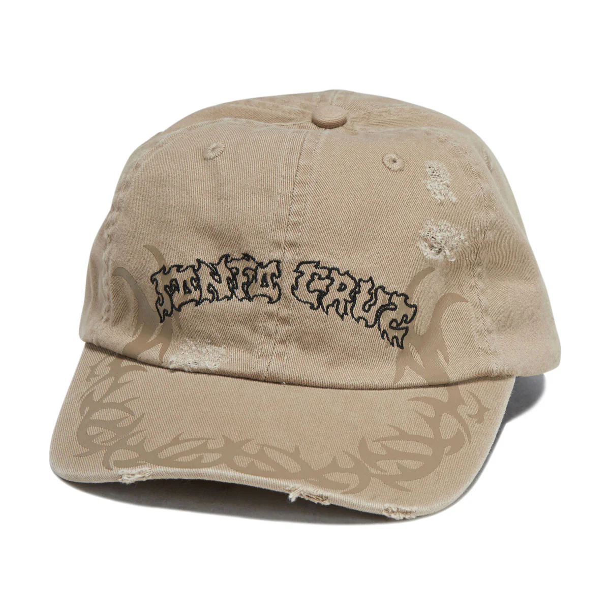 Santa Cruz Razor Arch Strip Snapback Hat - Tan - Image 2