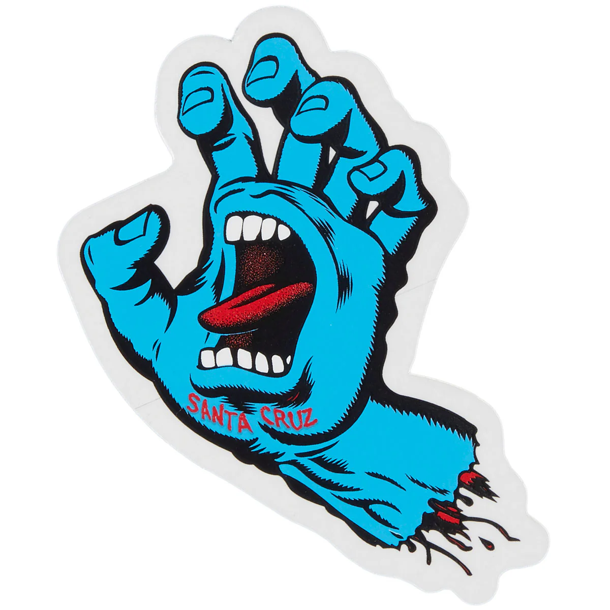 Santa Cruz Screaming Hand 2.5" Sticker - Blue