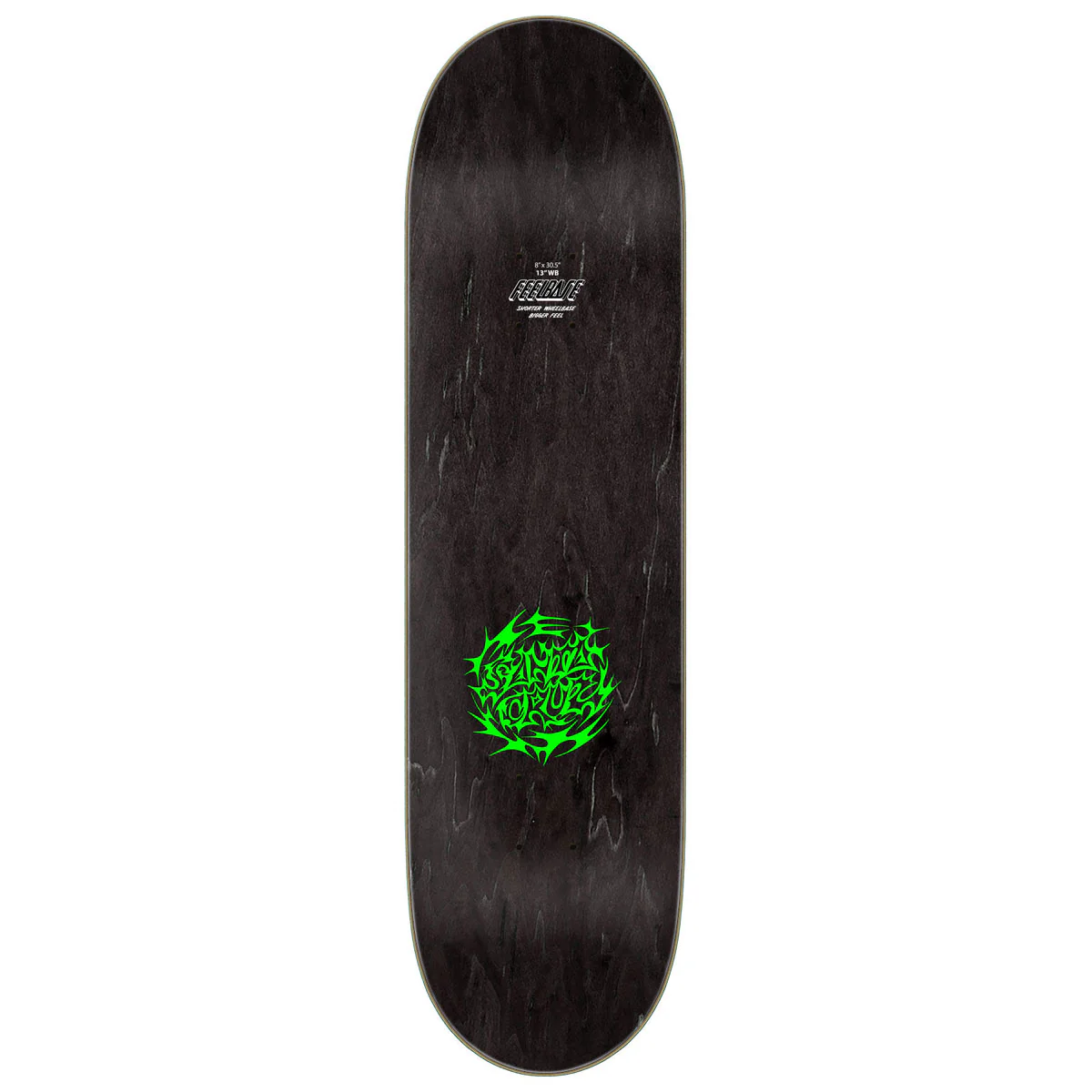 Santa Cruz Scribble Flash FeelBase Skateboard Deck - 8.00" - Image 2