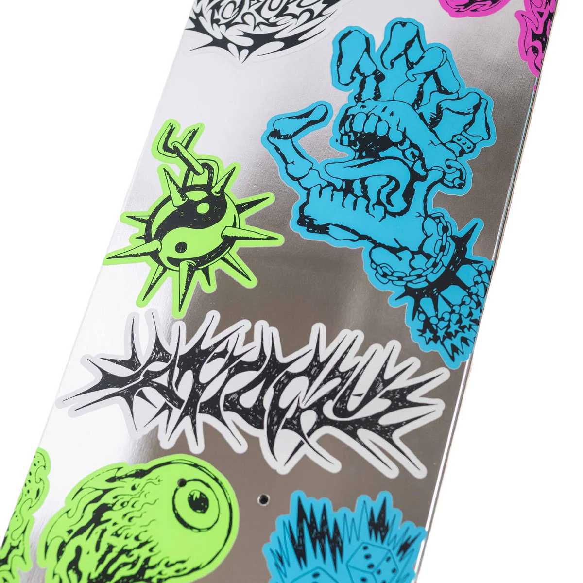 Santa Cruz Scribble Flash FeelBase Skateboard Deck - 8.00" - Image 3