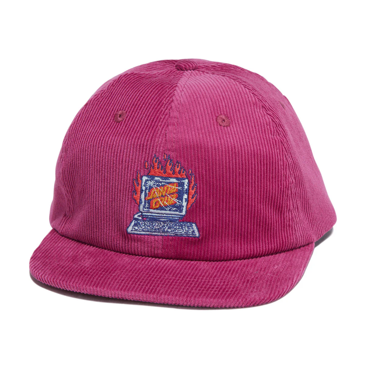 Santa Cruz Self Destruct Snapback Hat - Wine