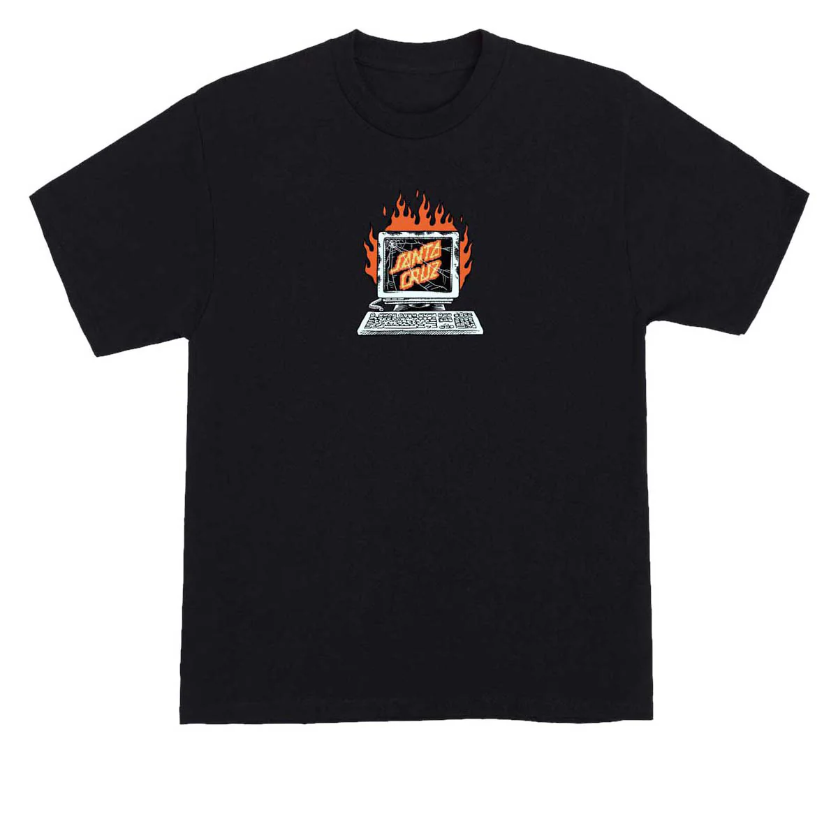Santa Cruz Self Destruct T-Shirt - Black