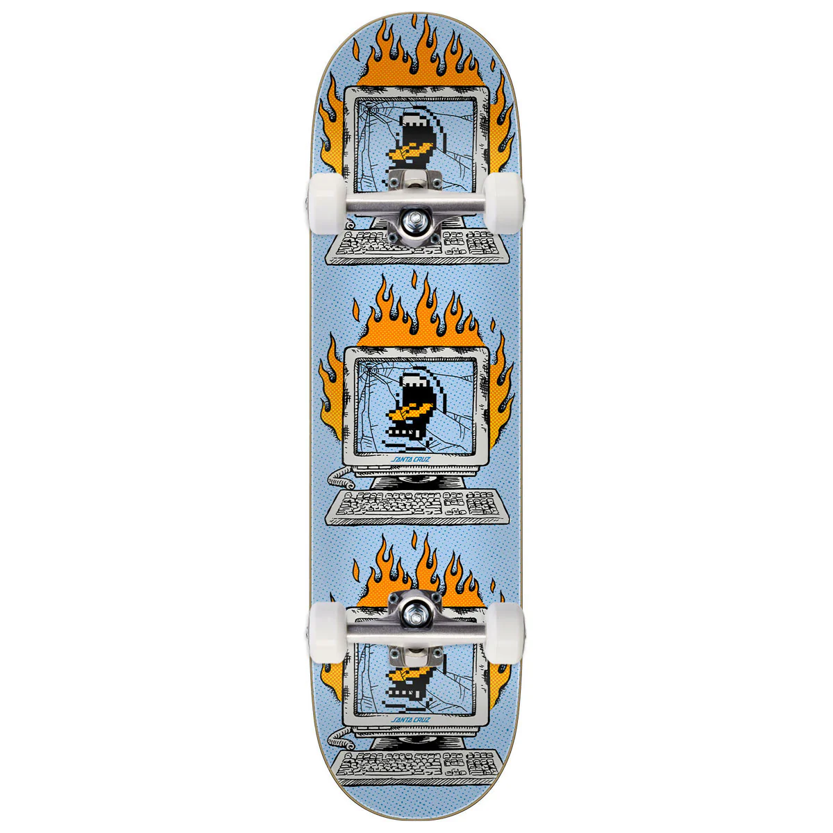 Santa Cruz Slef Destruct 7 Ply Birch Skateboard Complete - 8.25"