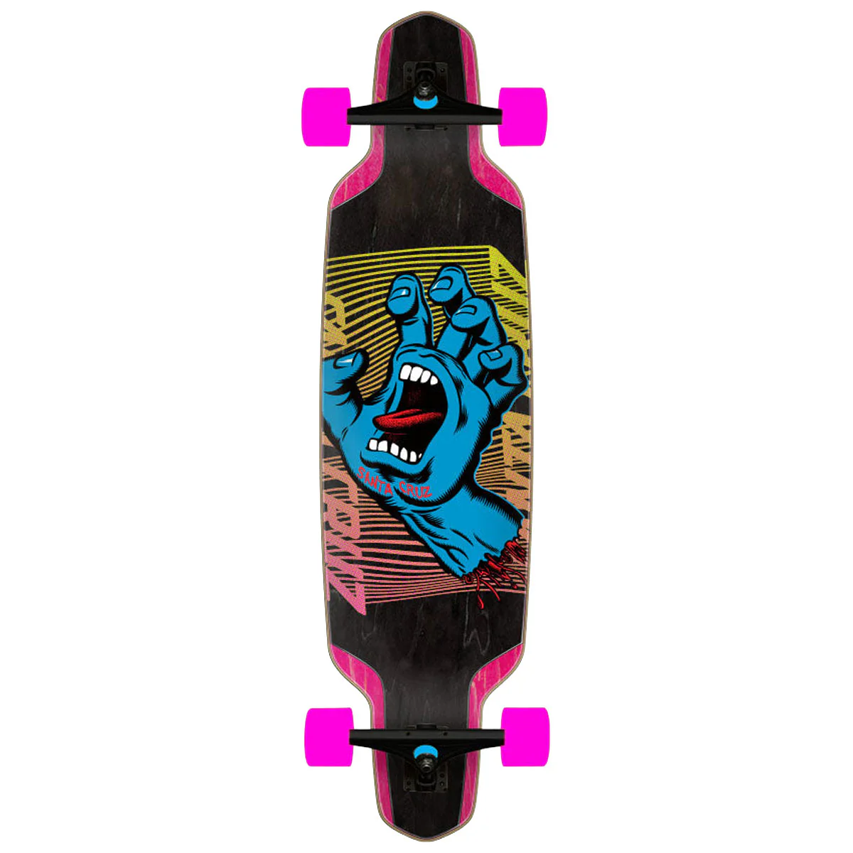 Santa Cruz Split Hand Drop Down Cruzer Pre-Built Longboard Complete - 9.50"