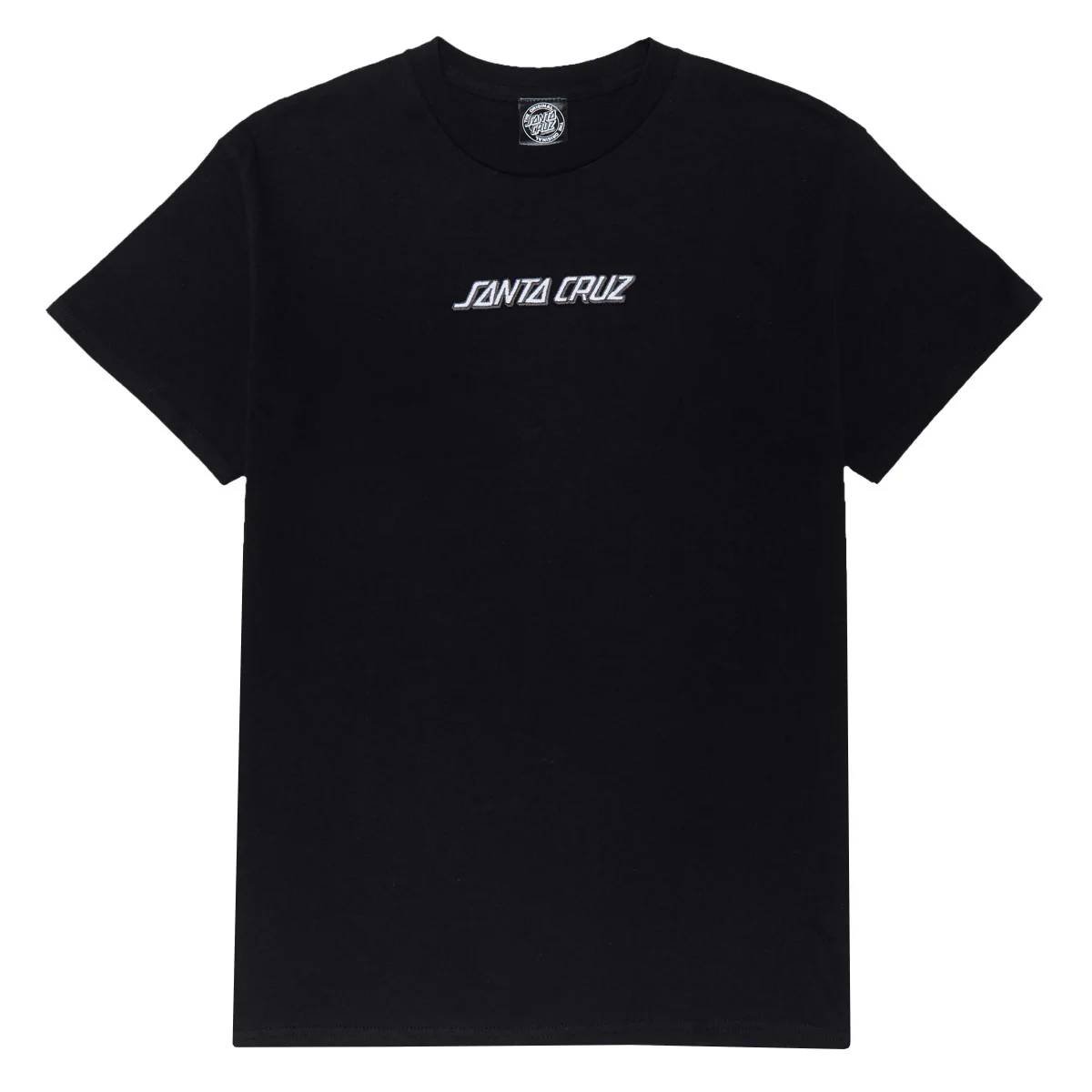 Santa Cruz Strip Embroidered T-Shirt - Black