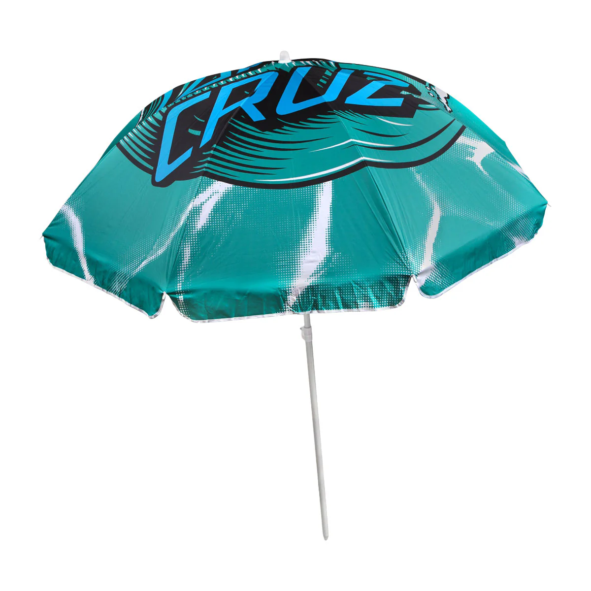 Santa Cruz Wave Dot Beach Umbrella - Teal