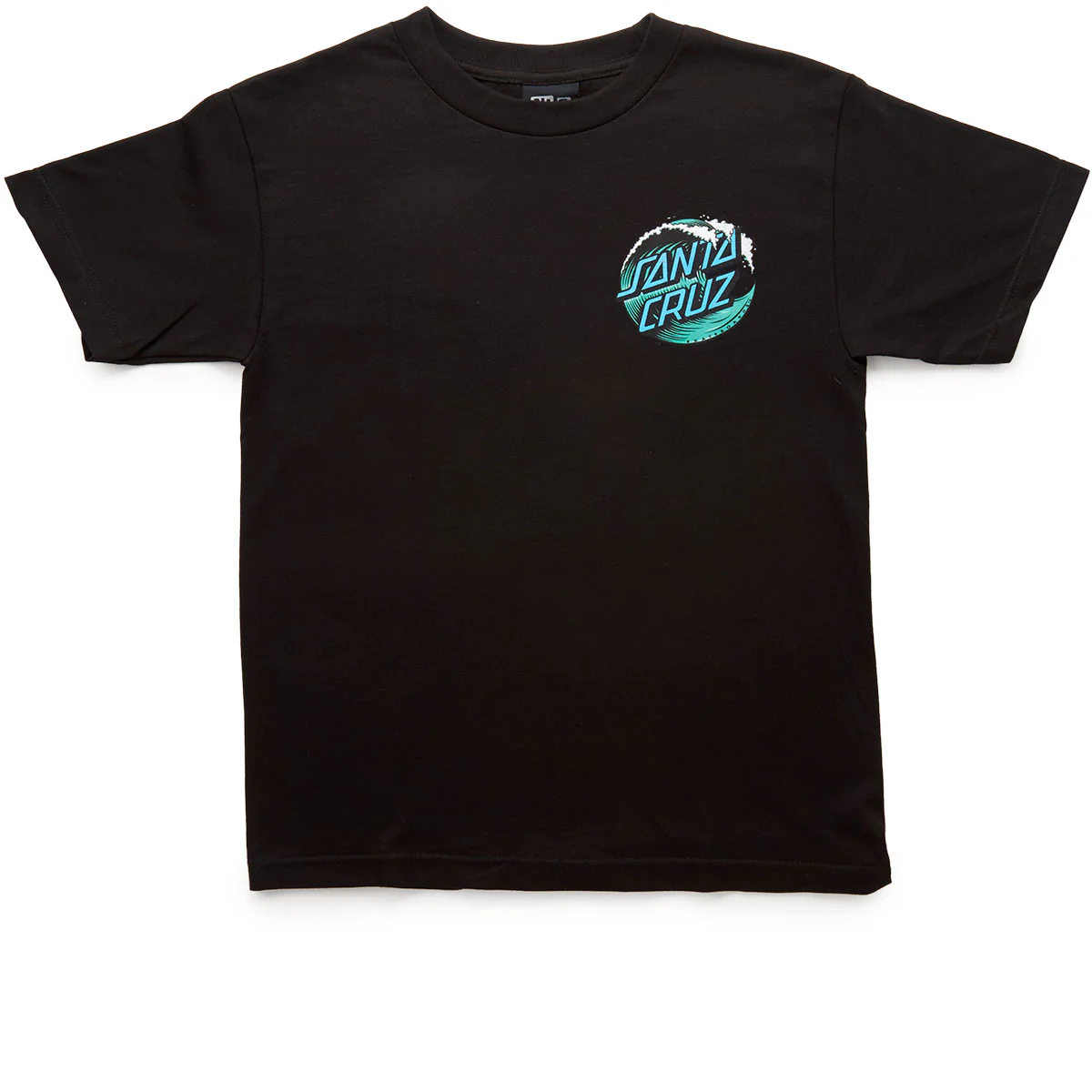Santa Cruz Wave Dot T-Shirt - Black