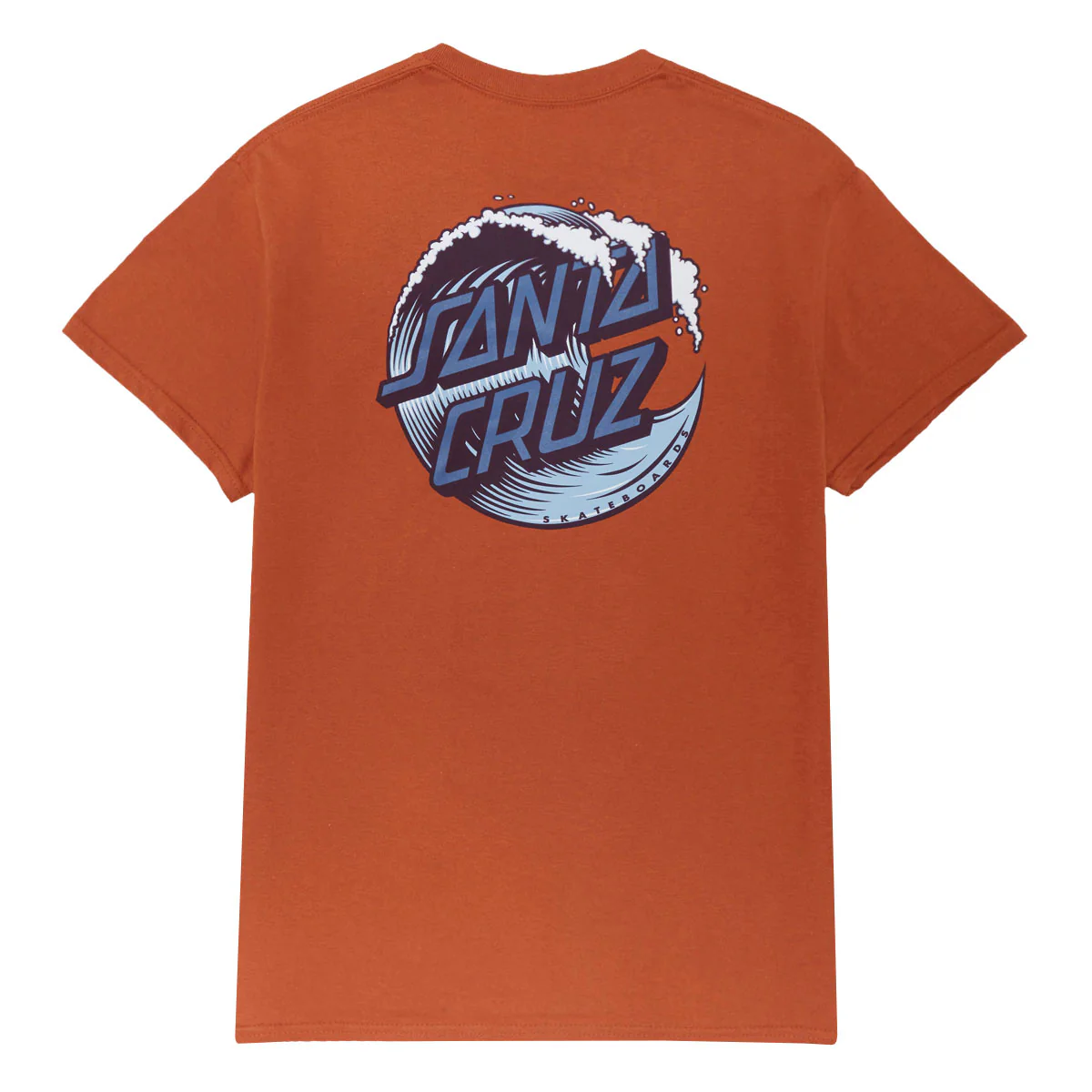 Santa Cruz Wave Dot T-Shirt - Texas Orange/Blue