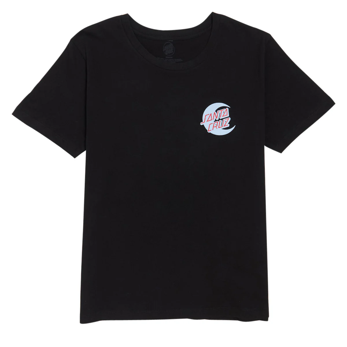 Santa Cruz Womens 2 Tone Moon Dot T-Shirt - Black