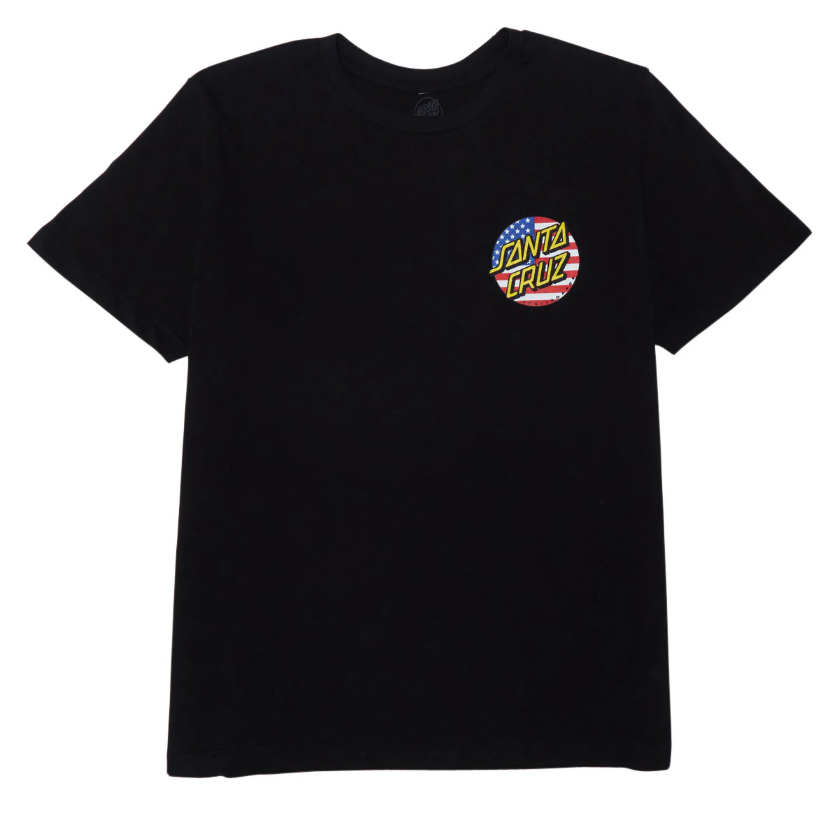 Santa Cruz Womens July 4th Dot V2 T-Shirt - Black - Image 2