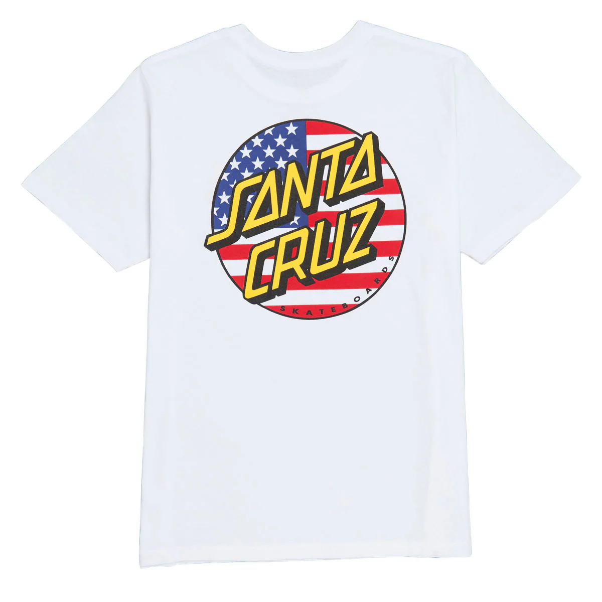 Santa Cruz Womens July 4th Dot V2 T-Shirt - White