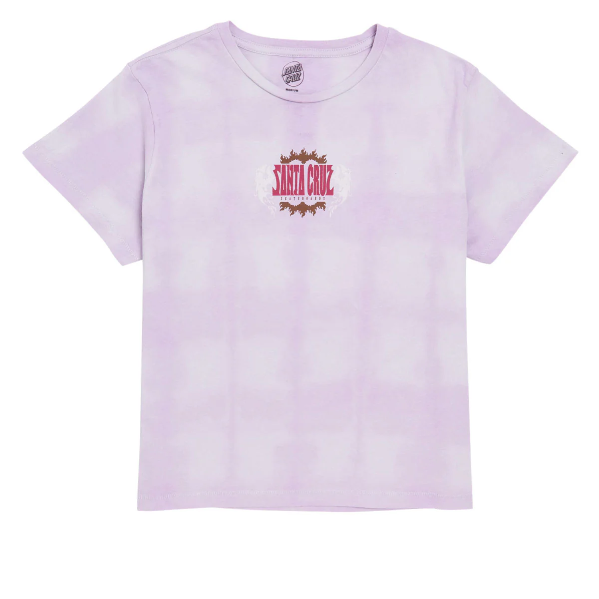 Santa Cruz Womens Winged Inferno Skimmer T-Shirt - Lavender Dye