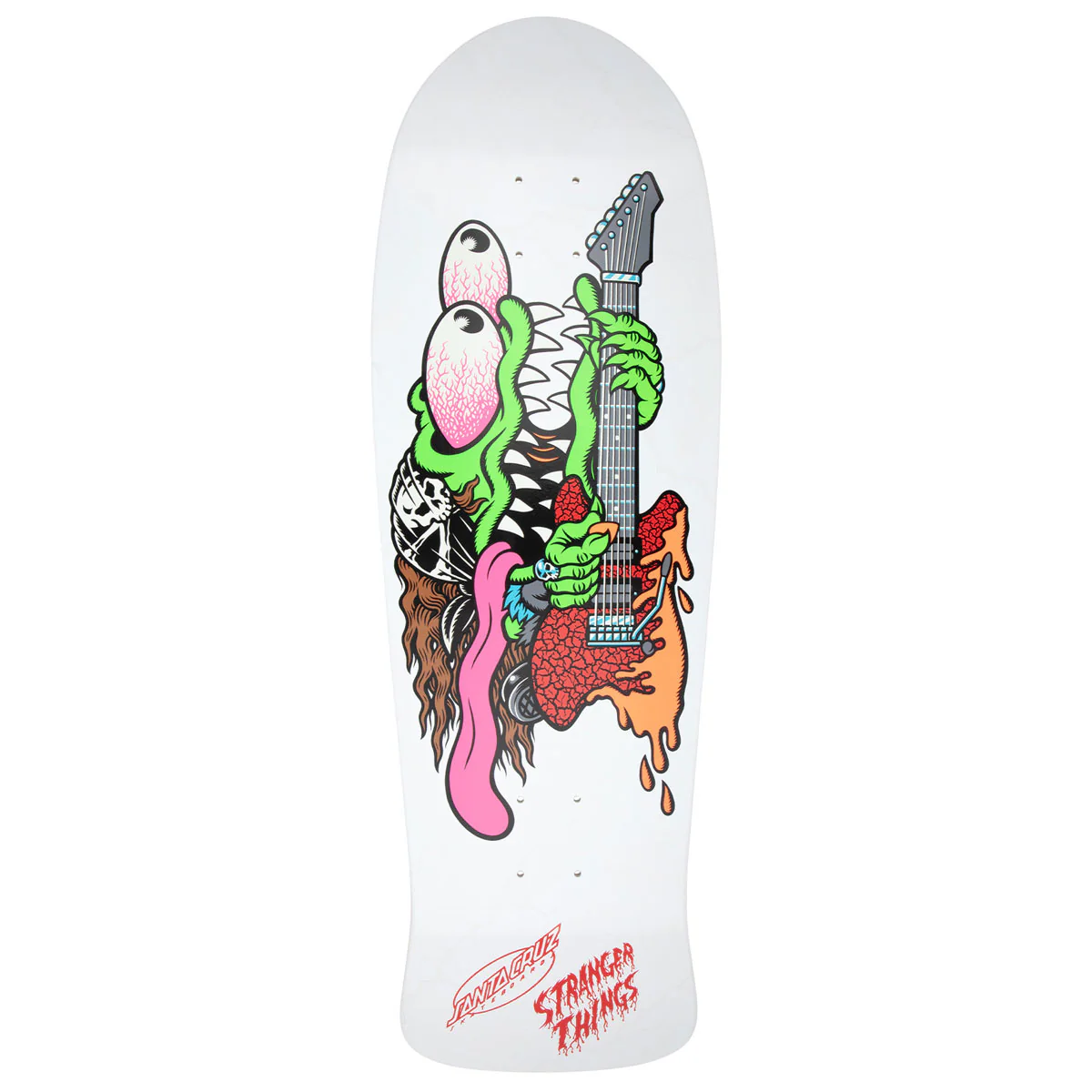 Santa Cruz x Stranger Things Meek Slasher Eddie Reveal Skateboard Deck - Glow In The Dark - 10.10" - Image 3