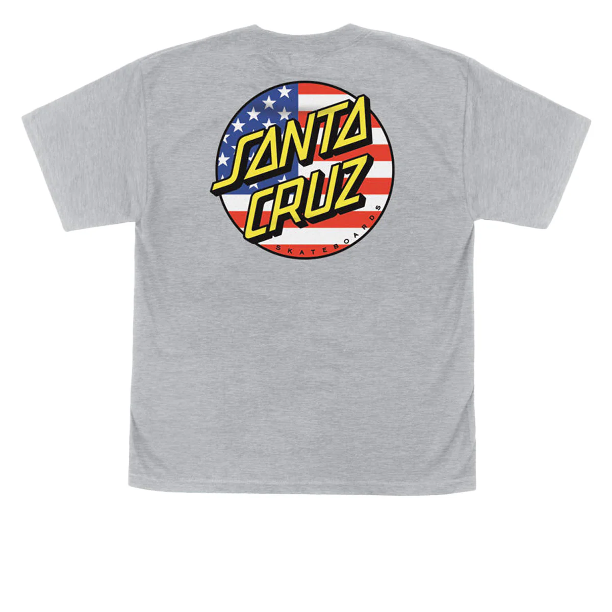 Santa Cruz Youth July 4th Dot V2 T-Shirt - Sport Grey