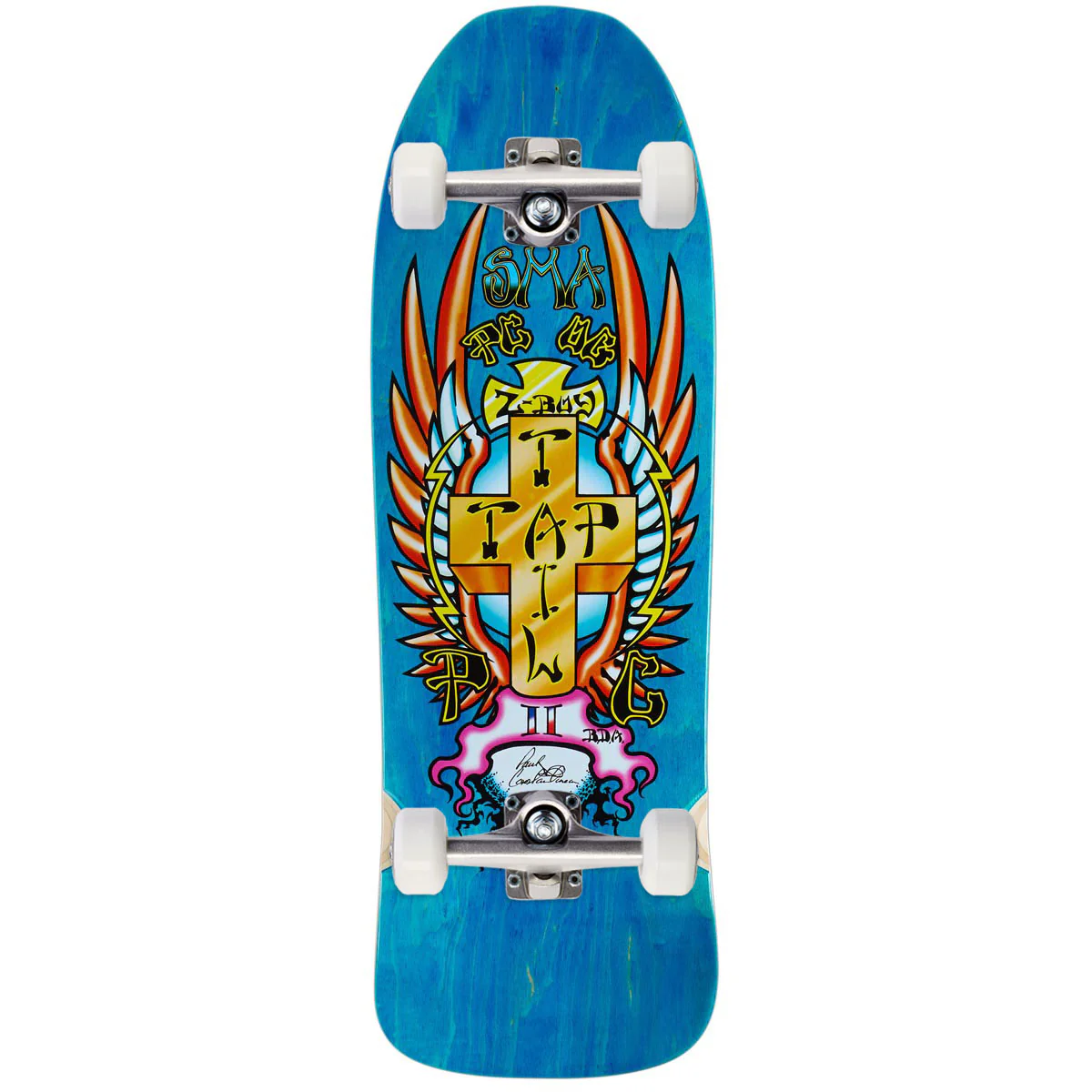 Santa Monica Airlines PC Skateboard Complete - Blue Stain - 9.50"