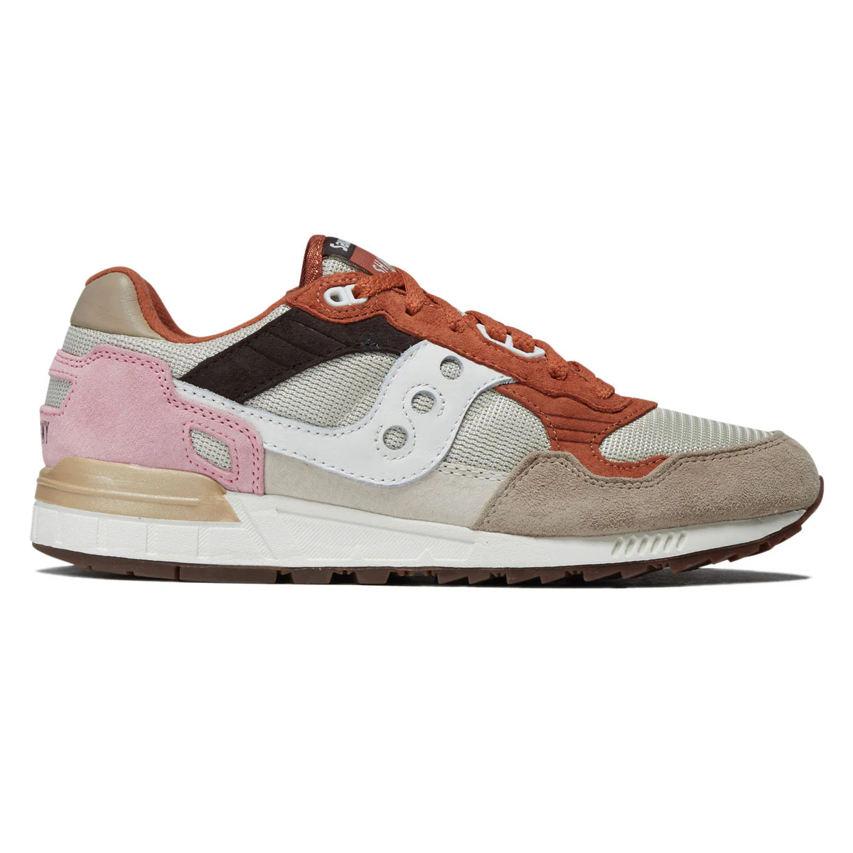 Saucony Shadow 5000 Shoes - Eggshell/Rust