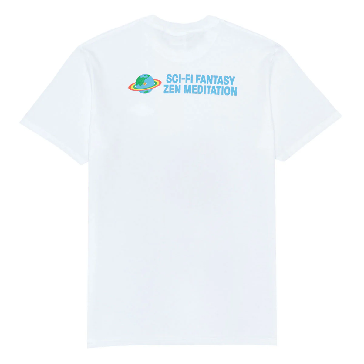 Sci-Fi Fantasy Zen Meditation T-Shirt - White