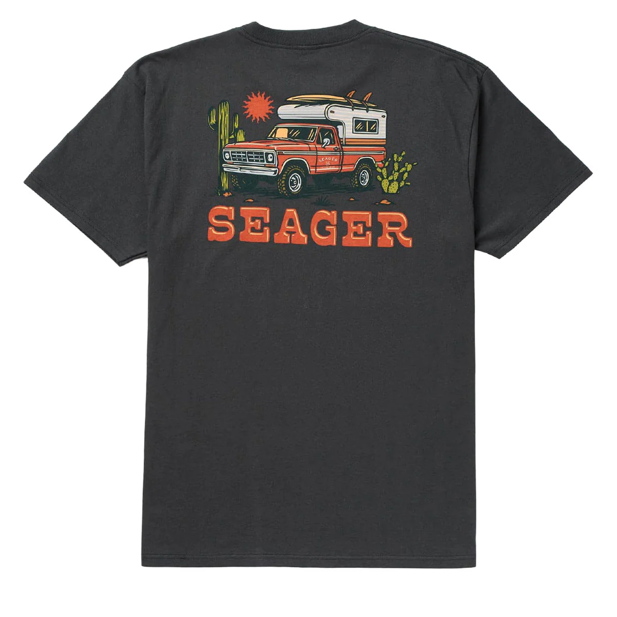 Seager Baja T-Shirt - Vintage Black