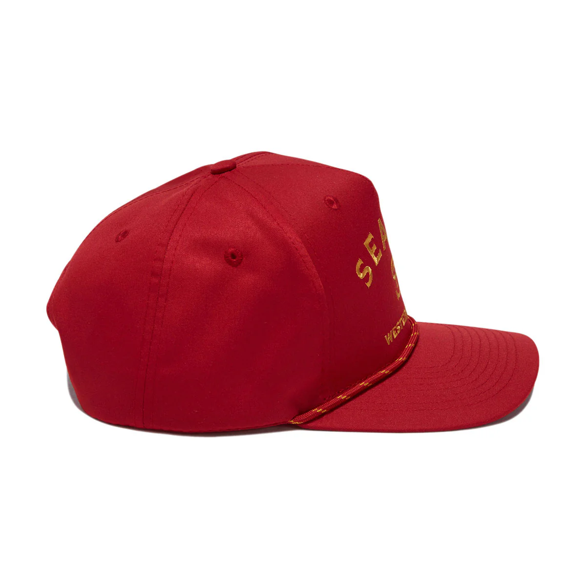 Seager Branded Snapback Hat - Maroon - Image 3