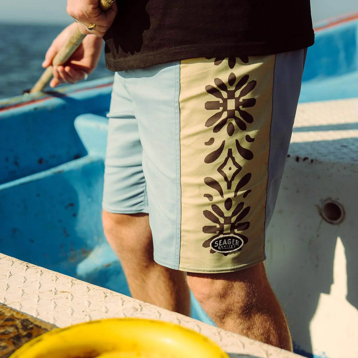 Seager Capo Panel Boardshorts - Faded Denim - Image 5