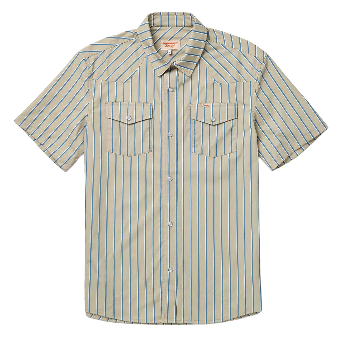 Seager El Ranchero Shirt - Tidal Foam Stripe