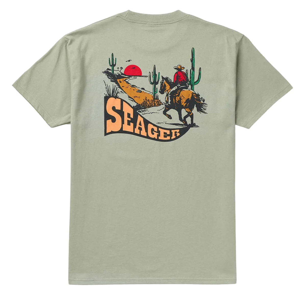 Seager Long Ride T-Shirt - Desert Green