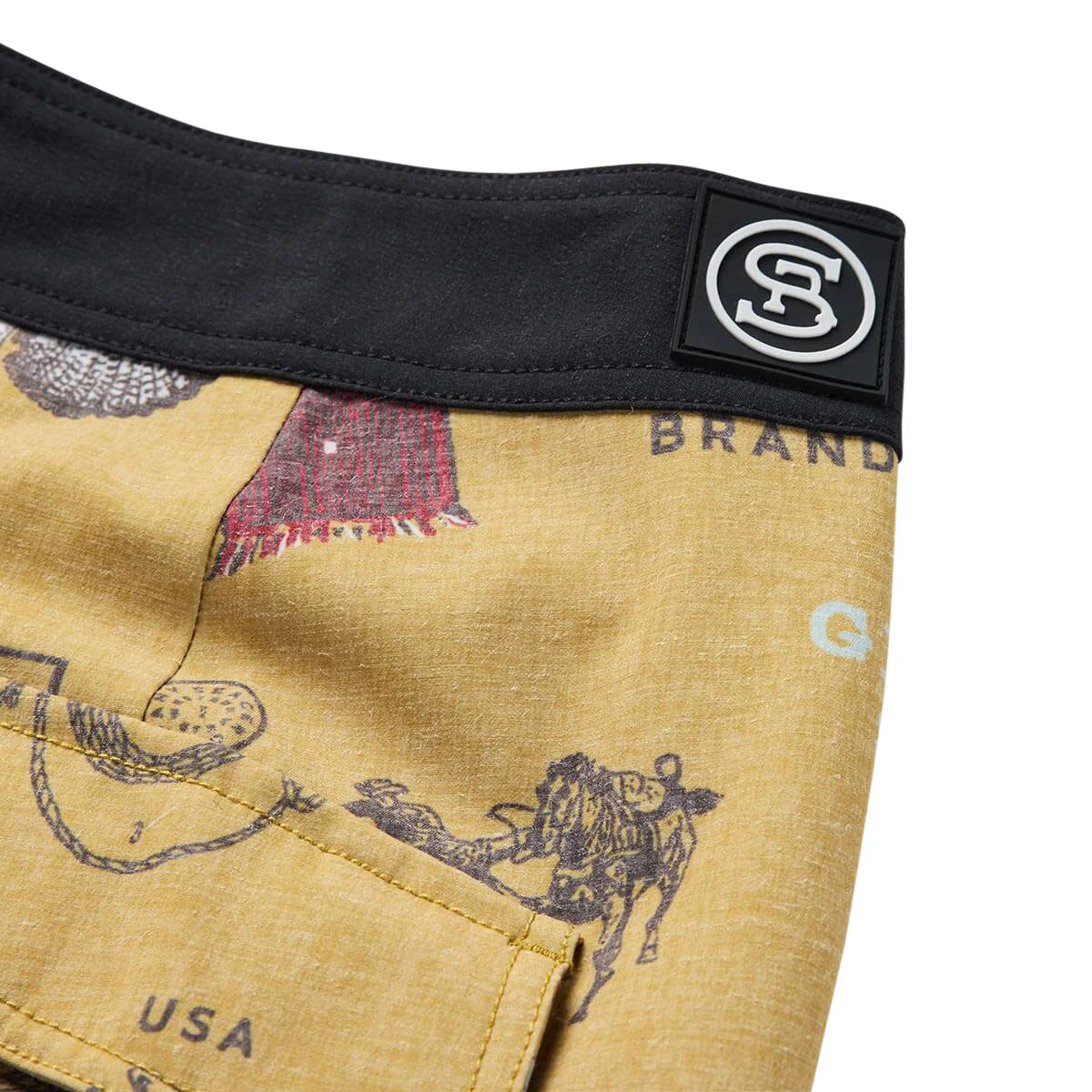 Seager Micro Dose Scallop Boardshorts - Bronze - Image 5