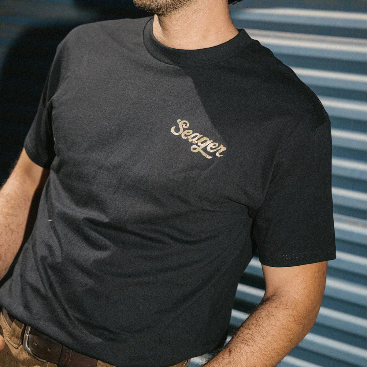 Seager Russ Fill T-Shirt - Black - Image 5
