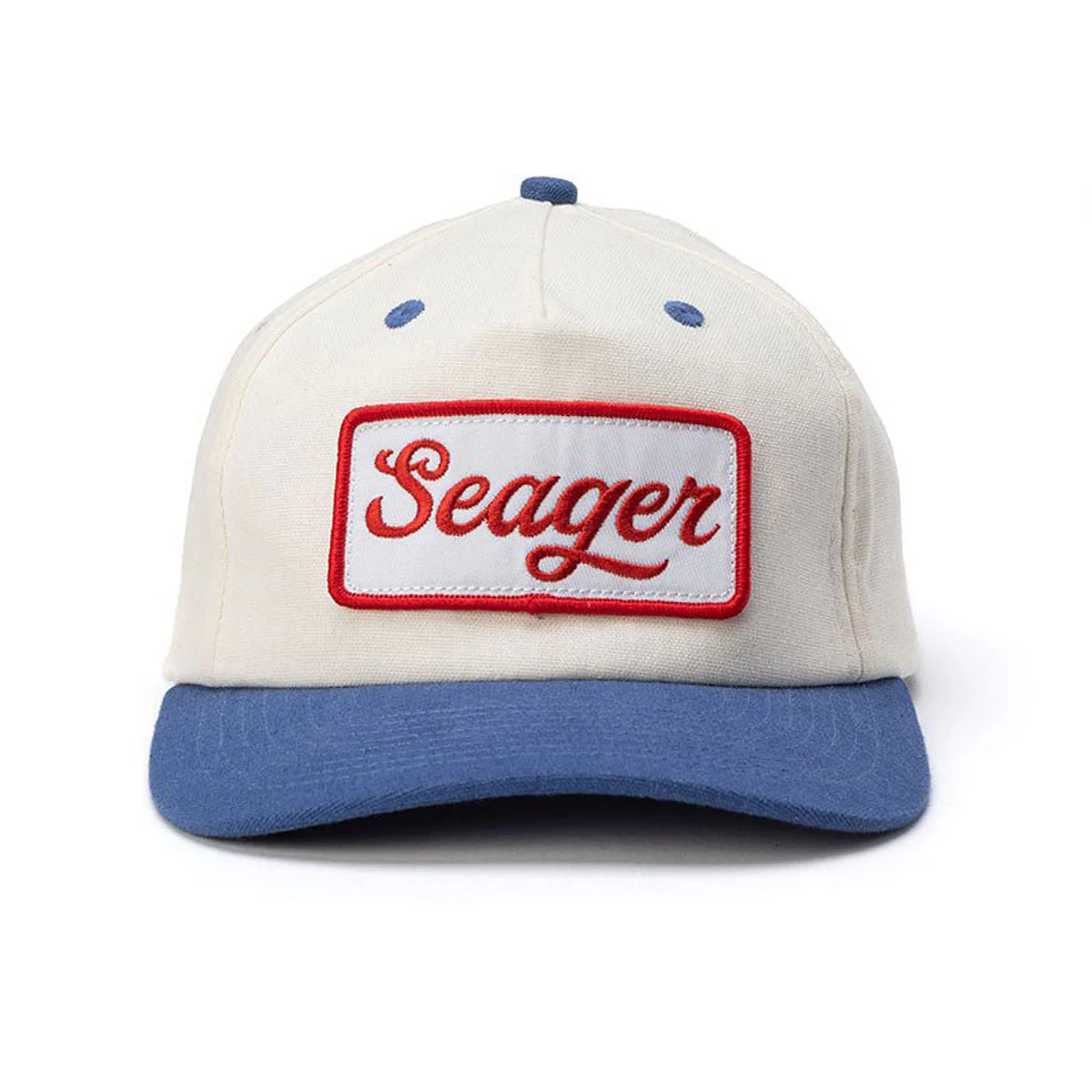 Seager Uncle Bill Snapback Hat - Cream/Blue - Image 3