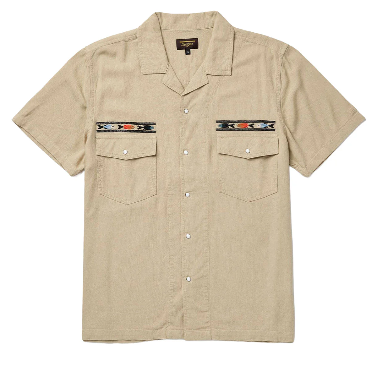 Seager Whippersnapper Embroidered Shirt - Dry Hay