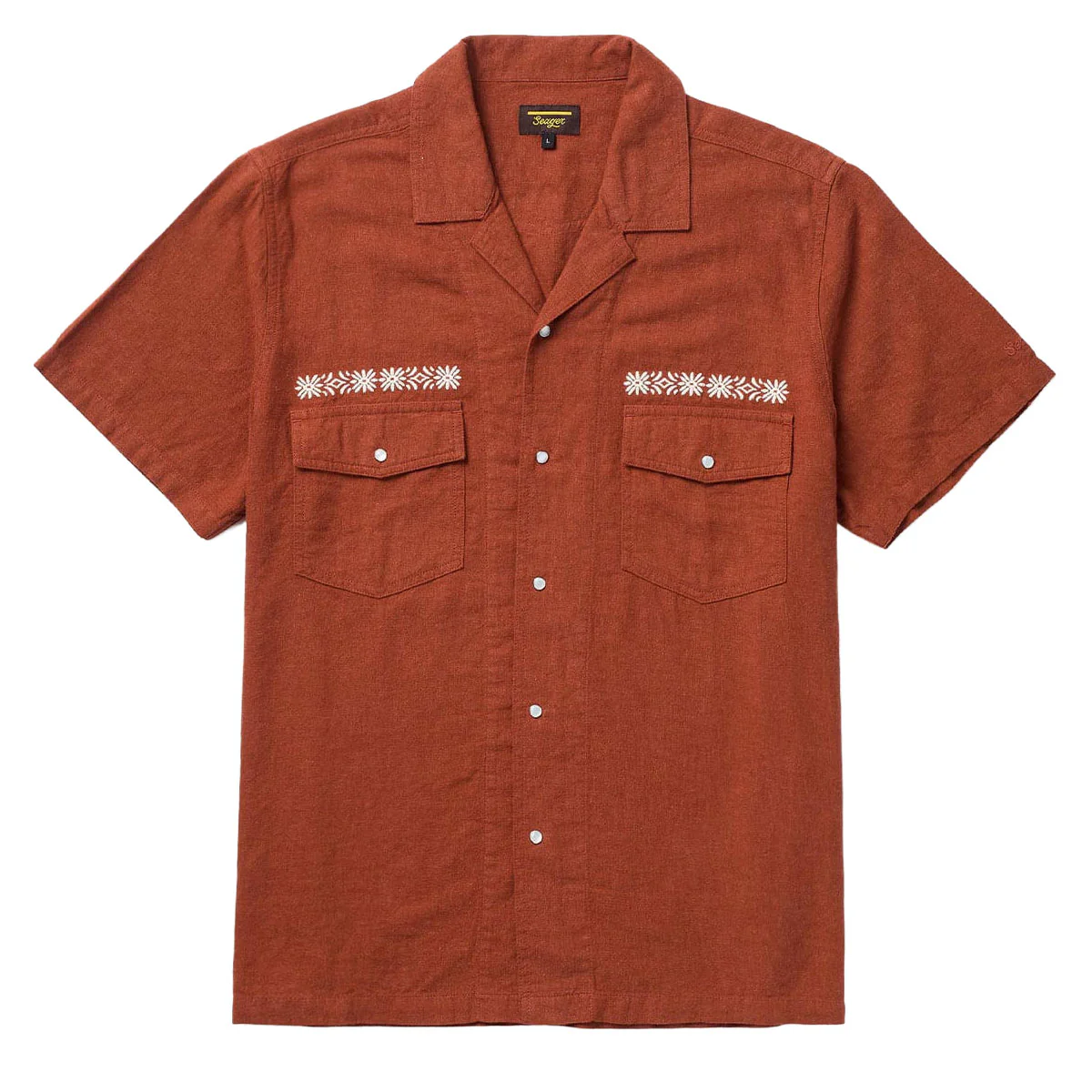 Seager Whippersnapper Embroidered Shirt - Red Clay