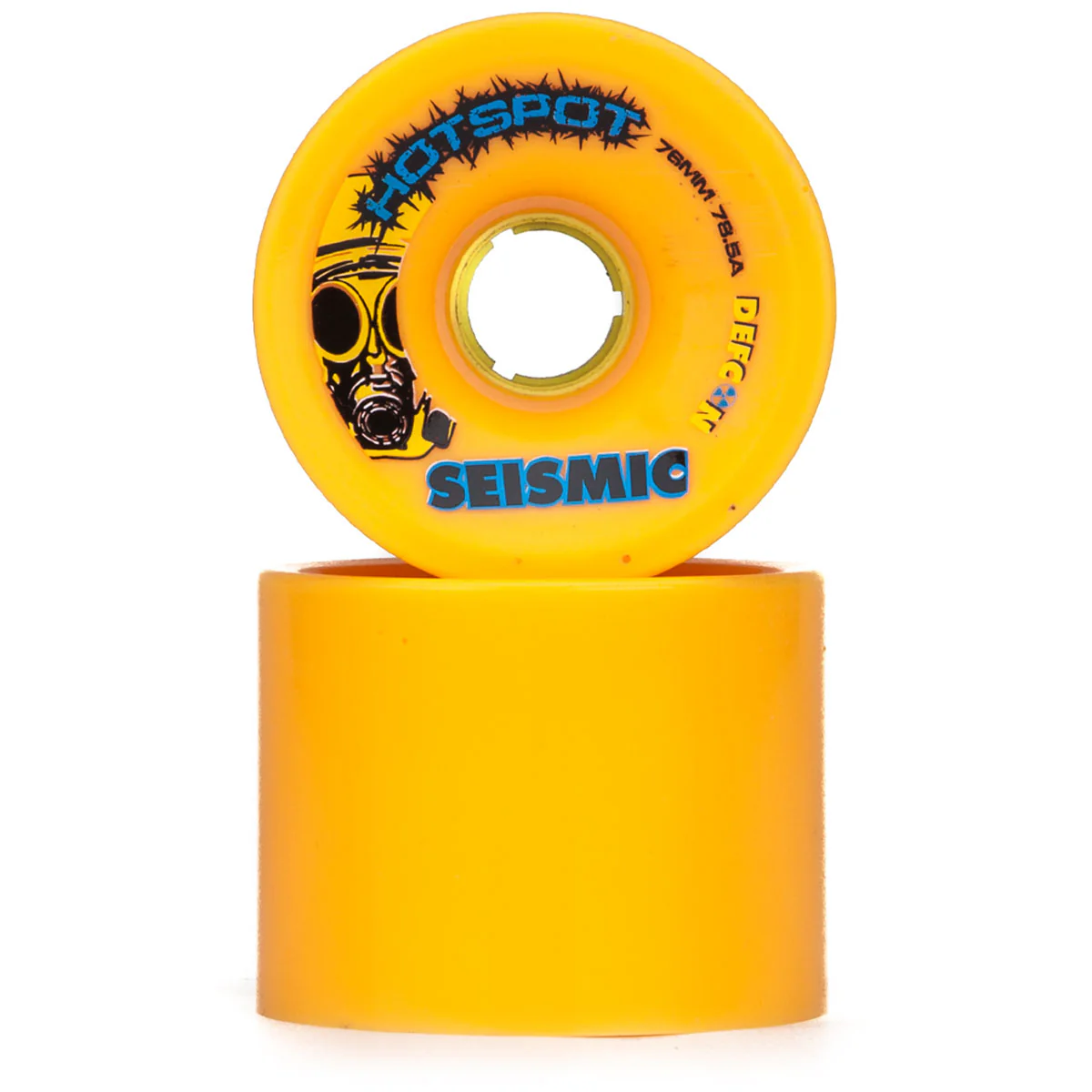 Seismic Hot Spot 78.5a Longboard Wheels - Mango - 76mm - Image 2