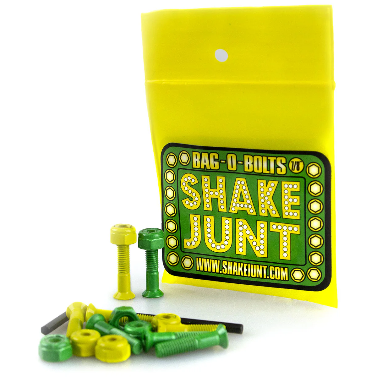 Shake Junt 7/8" Allen Hardware - Green/Yellow