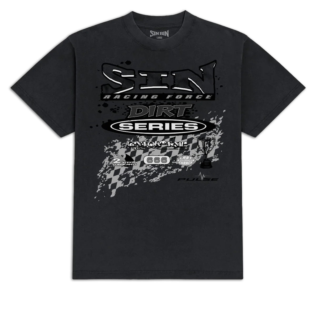 Sin Bin Sin Racing T-Shirt - Vintage Black - MD