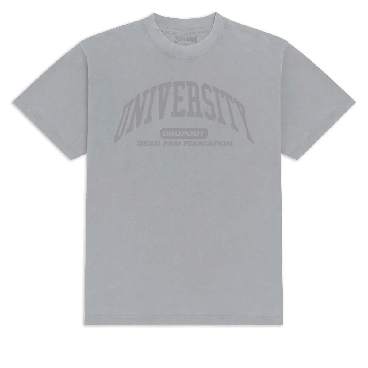 Sin Bin Uni Tonal T-Shirt - Vintage Grey