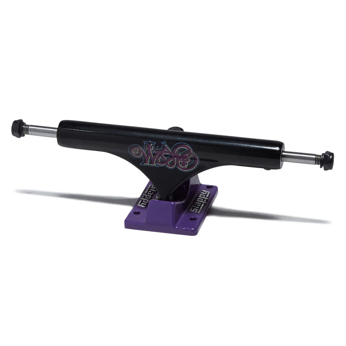 Slappy ST1 Hollow Bam Skateboard Trucks - Black/Purple - 9.00"