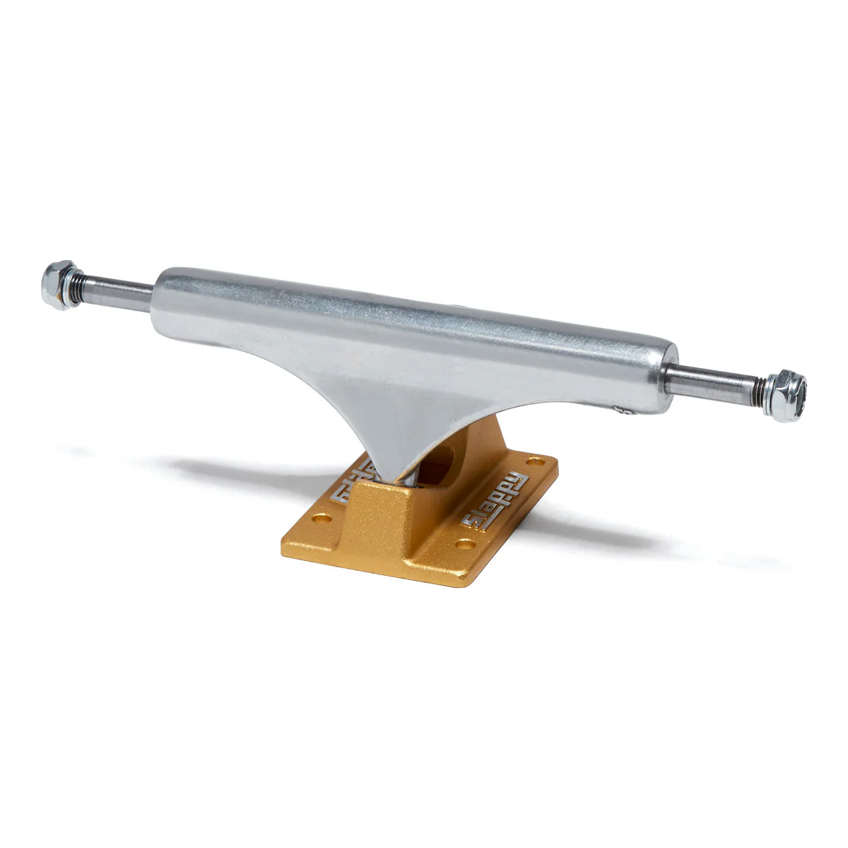 Slappy ST1 Inverted Hollow Lights Ultra Low Kingpin Skateboard Trucks - Polished/Gold/Gold - 8.25"