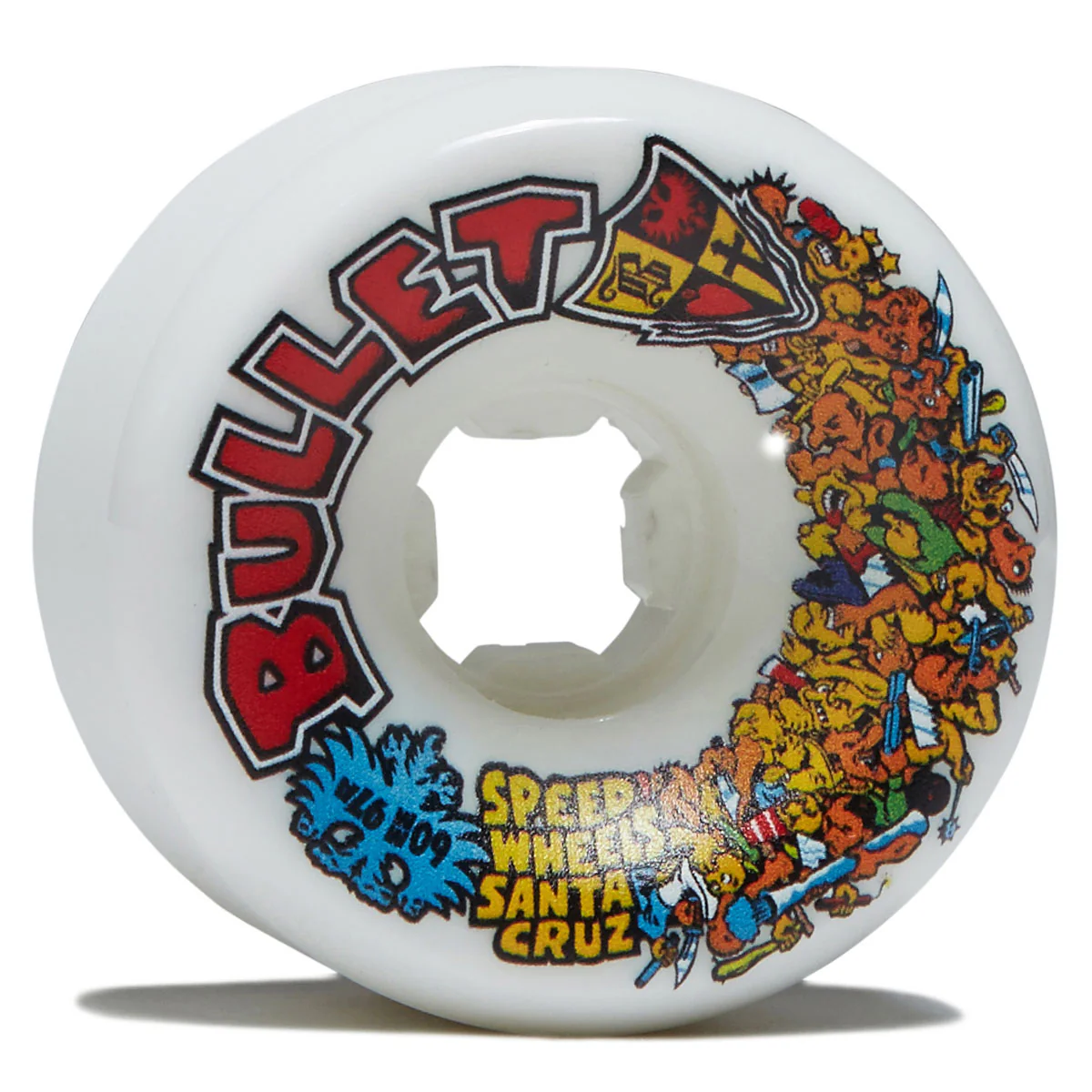Slime Balls Bullet Riot Vomits 97a Skateboard Wheels - White - 60mm