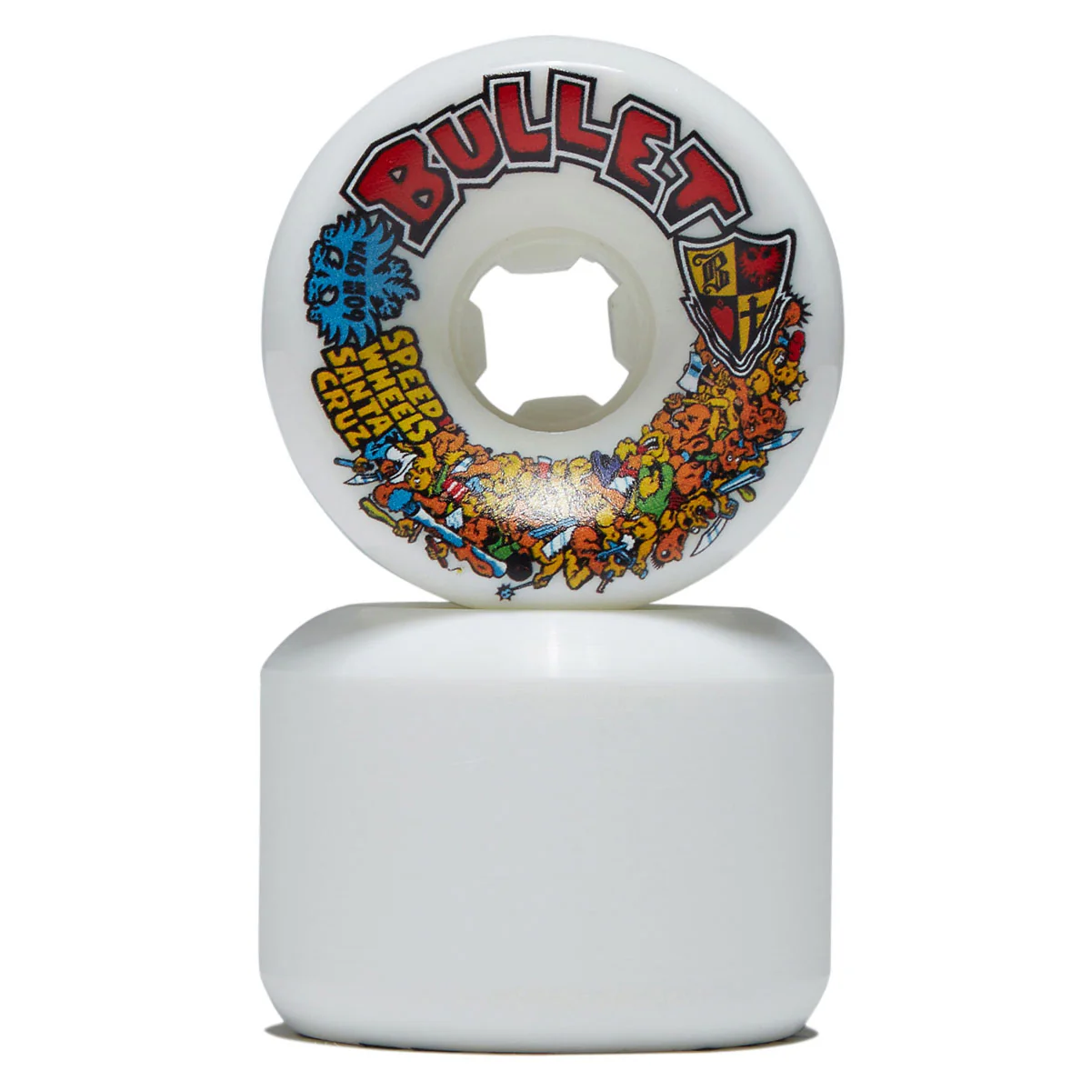Slime Balls Bullet Riot Vomits 97a Skateboard Wheels - White - 60mm - Image 2