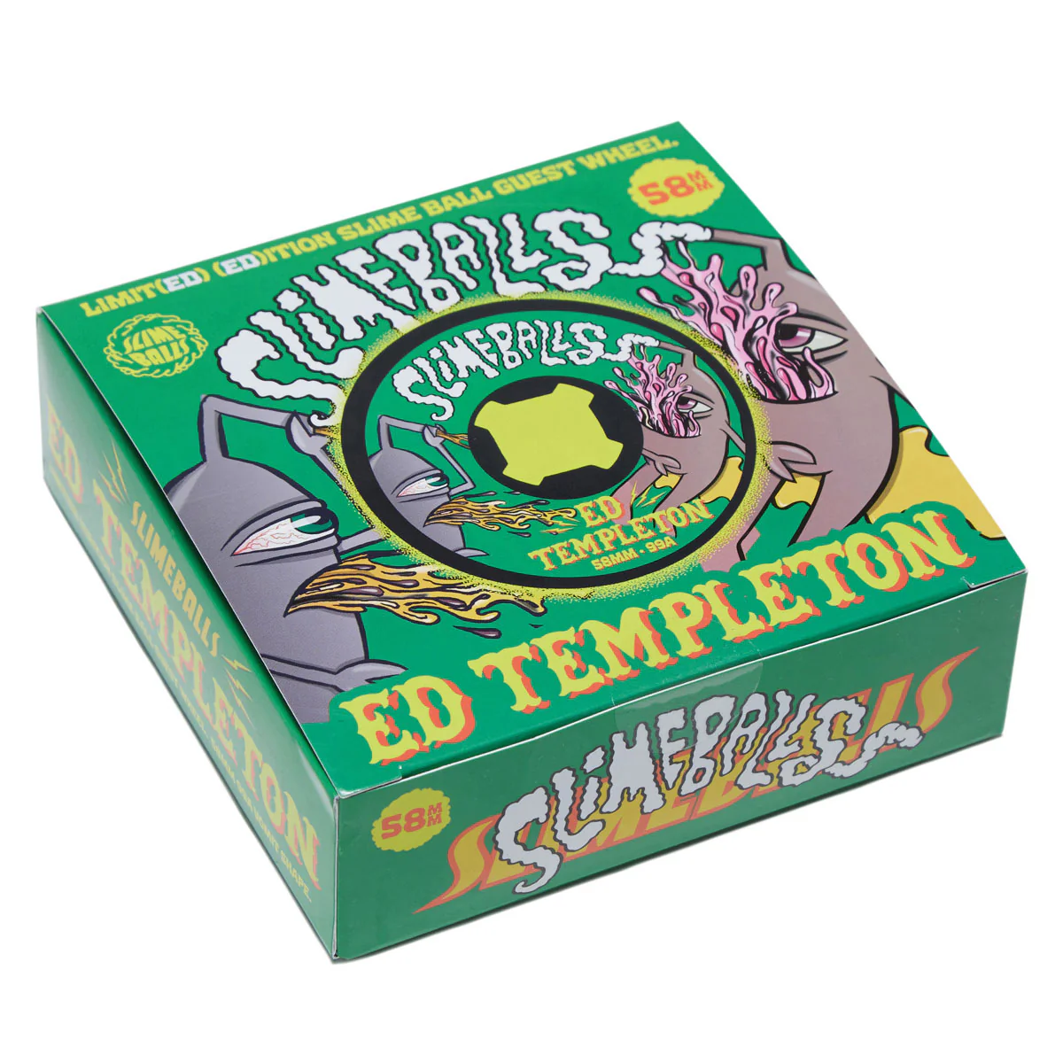 Slime Balls Ed Templeton Vomits 99a Skateboard Wheels - Black - 58mm - Image 3